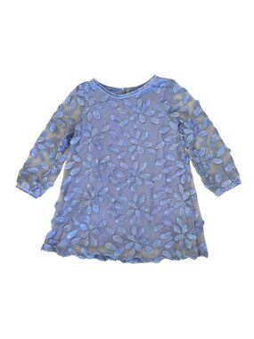 Beautiful Periwinkle Flowered Dress, 2T